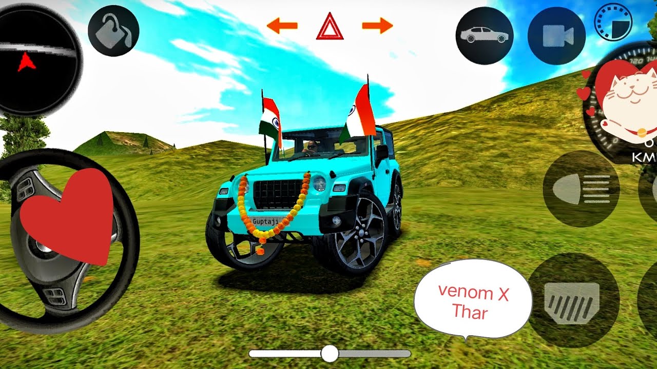 🦁 Modified Mahindra Thar Car Games: Indian Cars (Gadi Wala Game) -Car Android Gameplay 