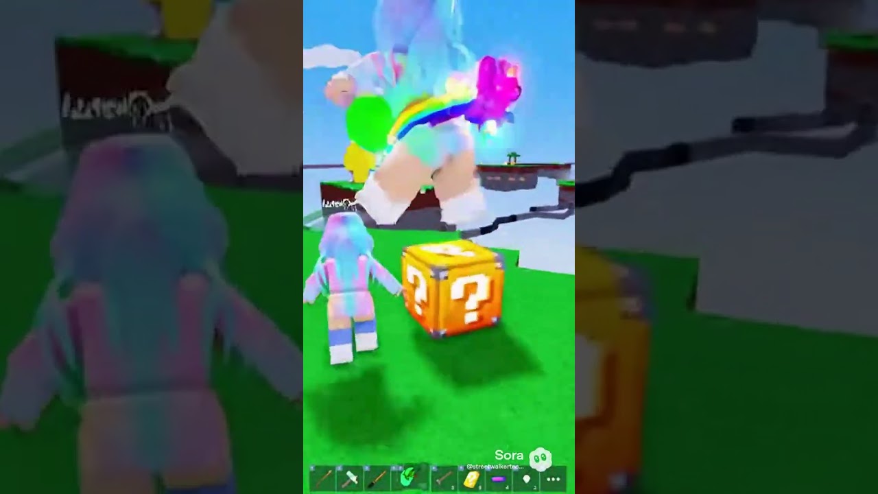 Roblox break a lucky block gameplay