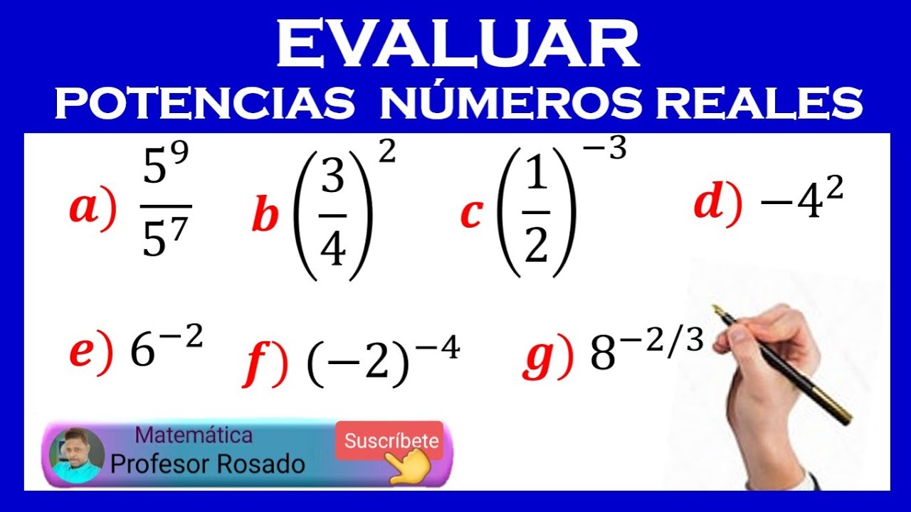 POTENCIAS de números REALES | Sumamente FÁCIL