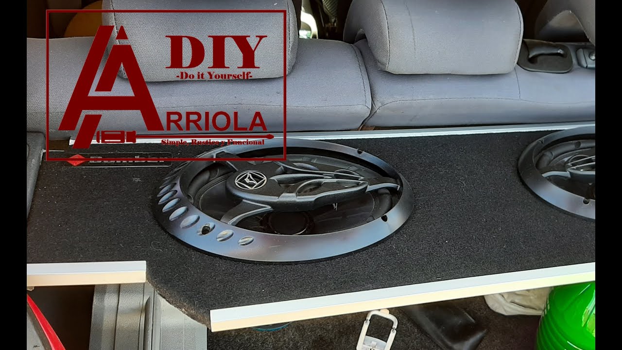 Como fabricar tapa de cajuela, tapizado y parlantes #DIY super fácil!!!