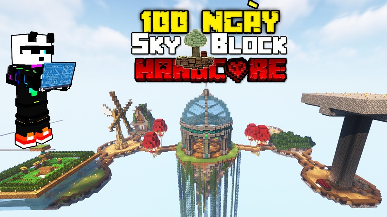 AlenKai Sinh Tồn 100 Ngày Minecraft Skyblock 1.18 Siêu Khó !!