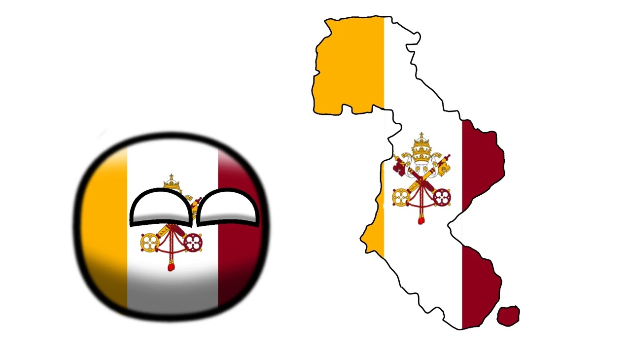 Then vs Now Countryball - Vatican City