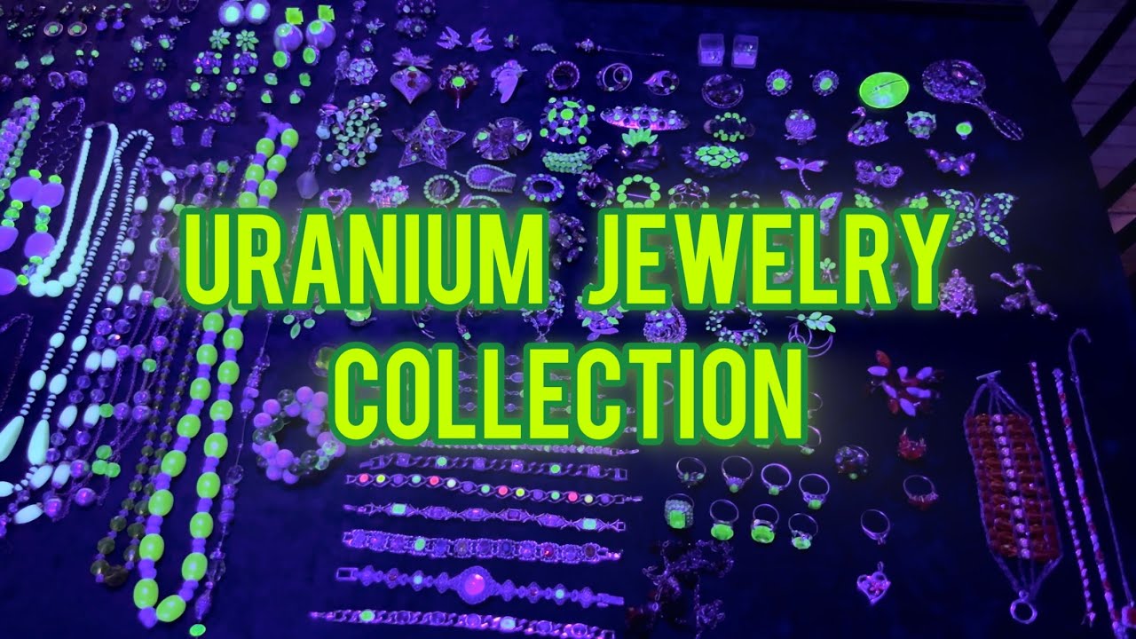 Organizing My Vintage Uranium Glass Jewelry Display Case Setup ☢️💚