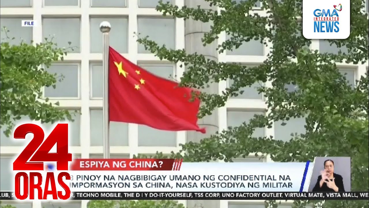3 Pinoy na nagbibigay umano ng confidential na impormasyon sa China, nasa kustodiya ng... | 24 Oras