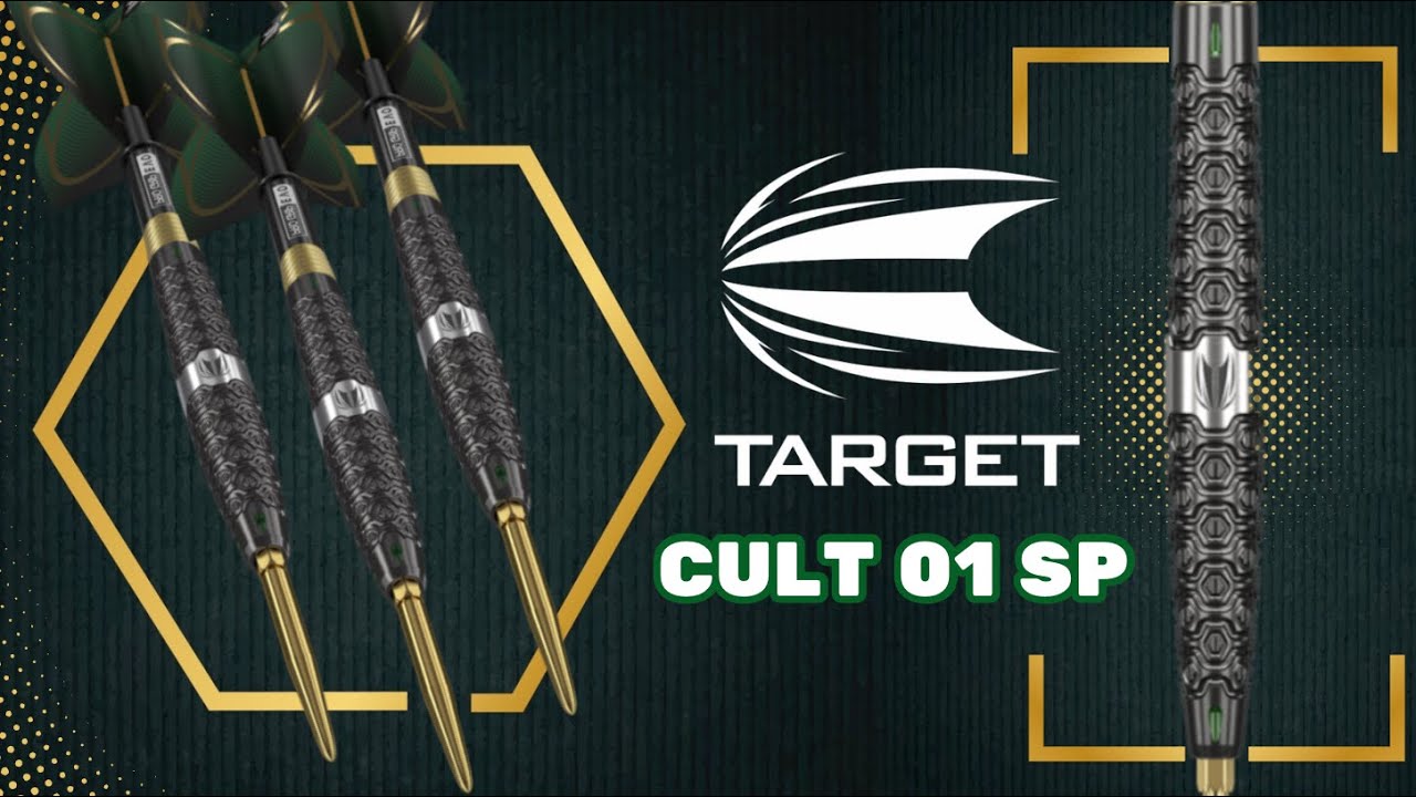 @TargetDarts180 Cult 01 SP - 90% Tungstène - 23g - Fléchettes pointes acier