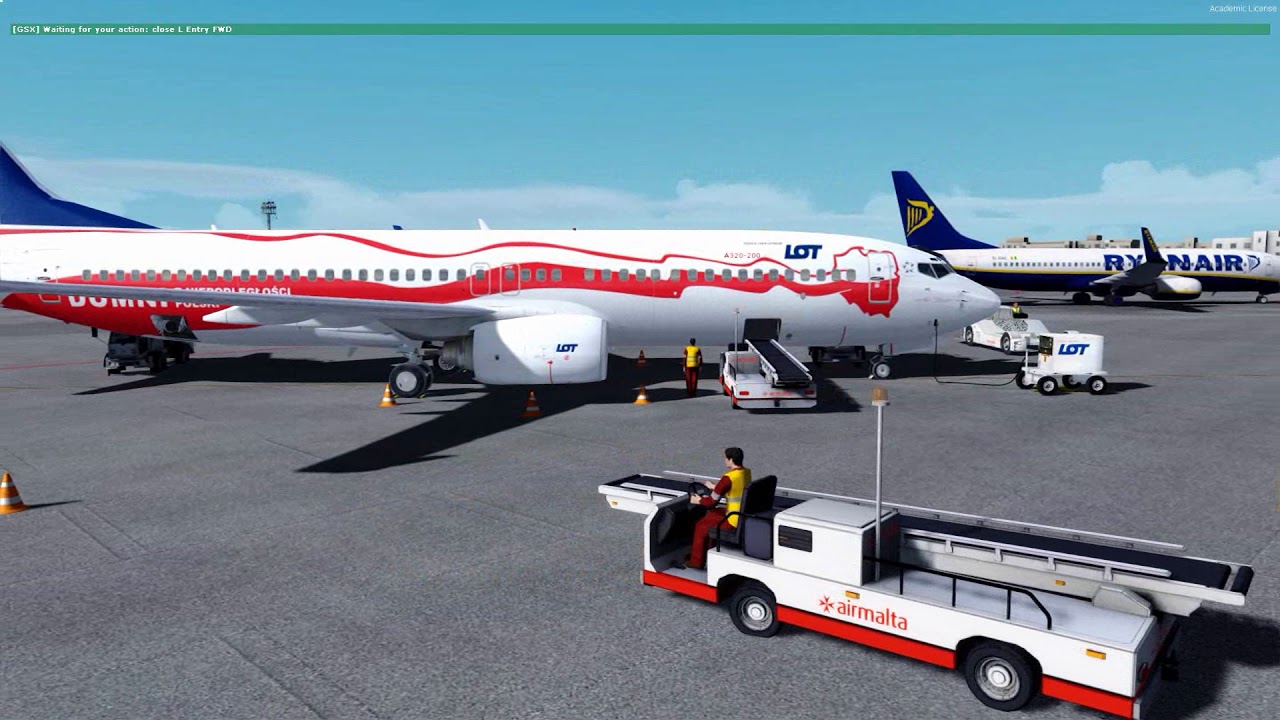 [PREPAR3Dv4.3] Flight Boeing 737-800 LOT Proud - LMML (Malta) - EPML (Mielec)
