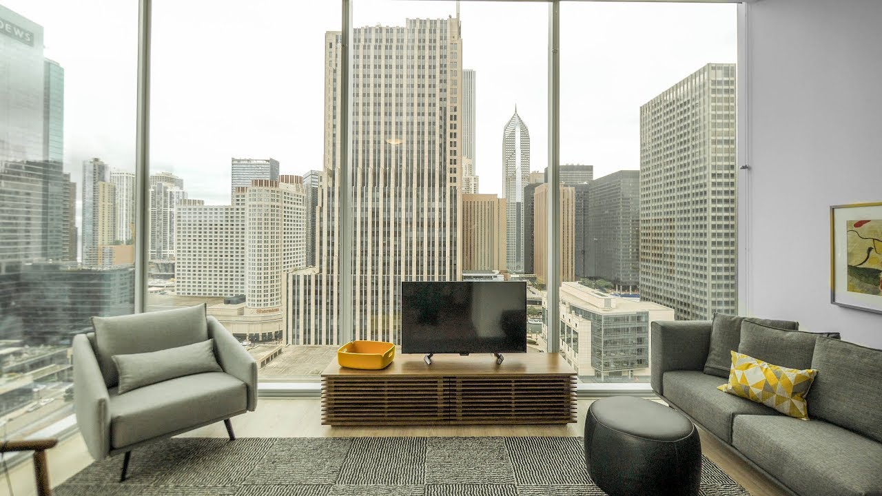 A 2-bedroom, 2-bath model at Streeterville's new Optima Signature apartments