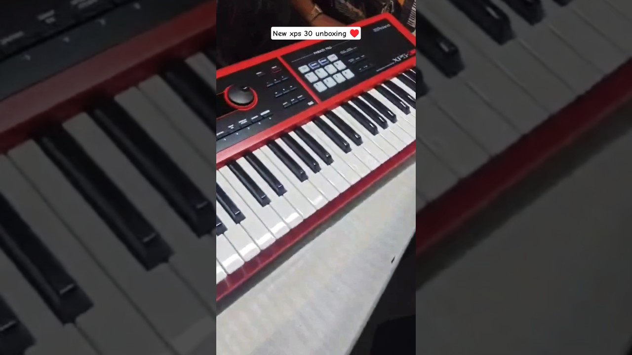 new roland xps 30 keyboard unboxing &hearts;️ #music #rolandxps30