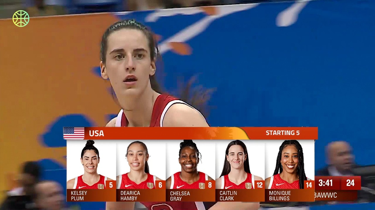 Caitlin Clark PUTS ON A SHOW in First Start with USA | #FIBAWWC