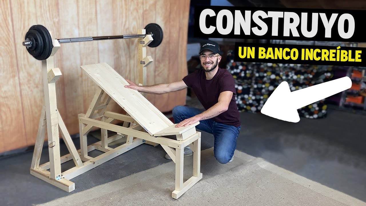 CONSTRUYO UN BANCO DE PESAS CON MADERA