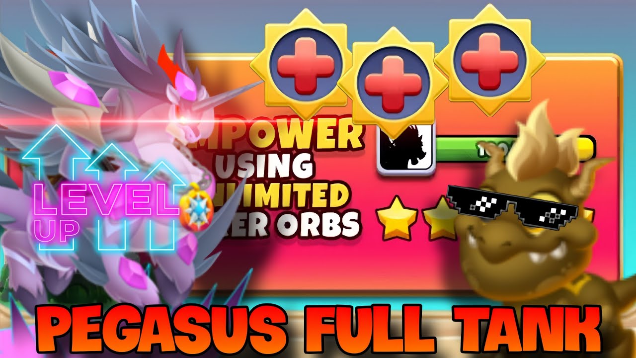 Dragon City Tập 2040 : Tranh Thủ Sự Kiện Empowered Spiked Pegasus Full Tank Trình Diễn
