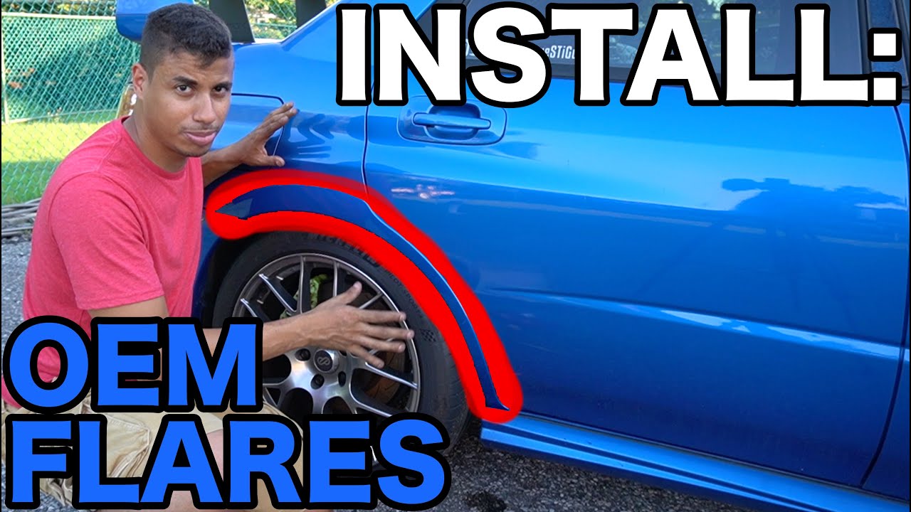 Installing OEM Rear Fender Flares // 2006 Subaru WRX STi