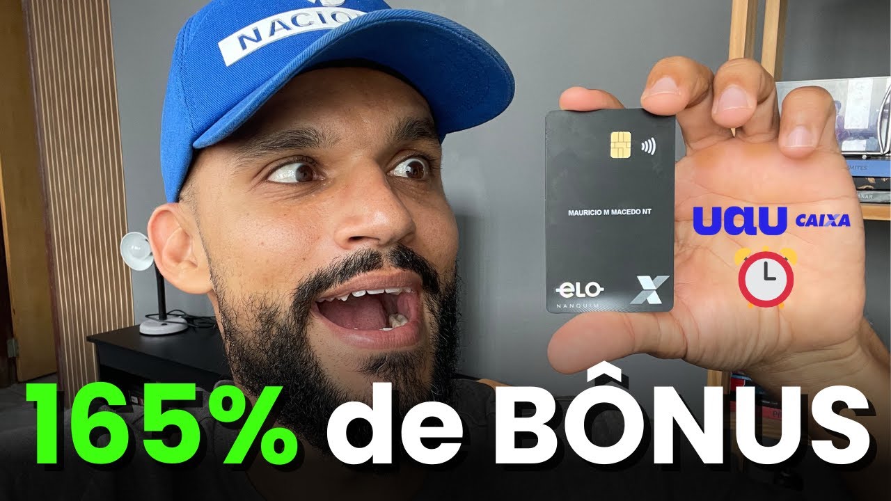 ✅Esse cartão da CAIXA libera até 165% de bônus!