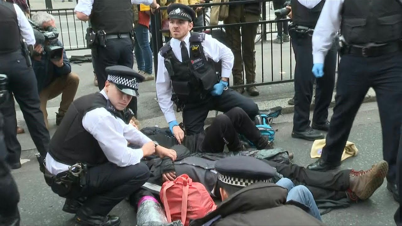 Extinction Rebellion activists demonstrate around Westminster | AFP