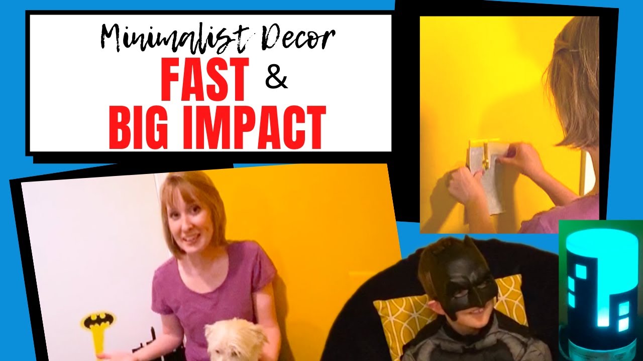 Kids Room Decorating Ideas For Boys: SUPERHERO UPDATE Easy And Fast Room Decor 3 ways