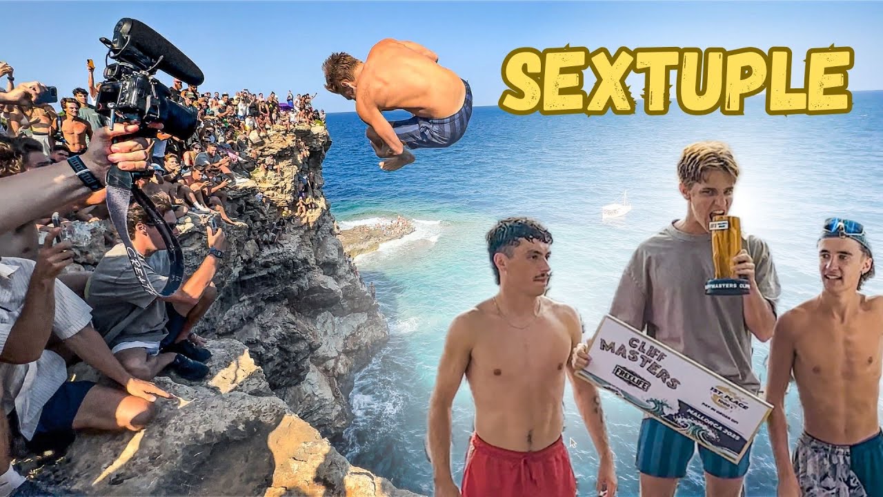 RECORD du MONDE lors de la plus grosse compétition de Cliffjump Freestyle  -  Cliff Tour Majorque