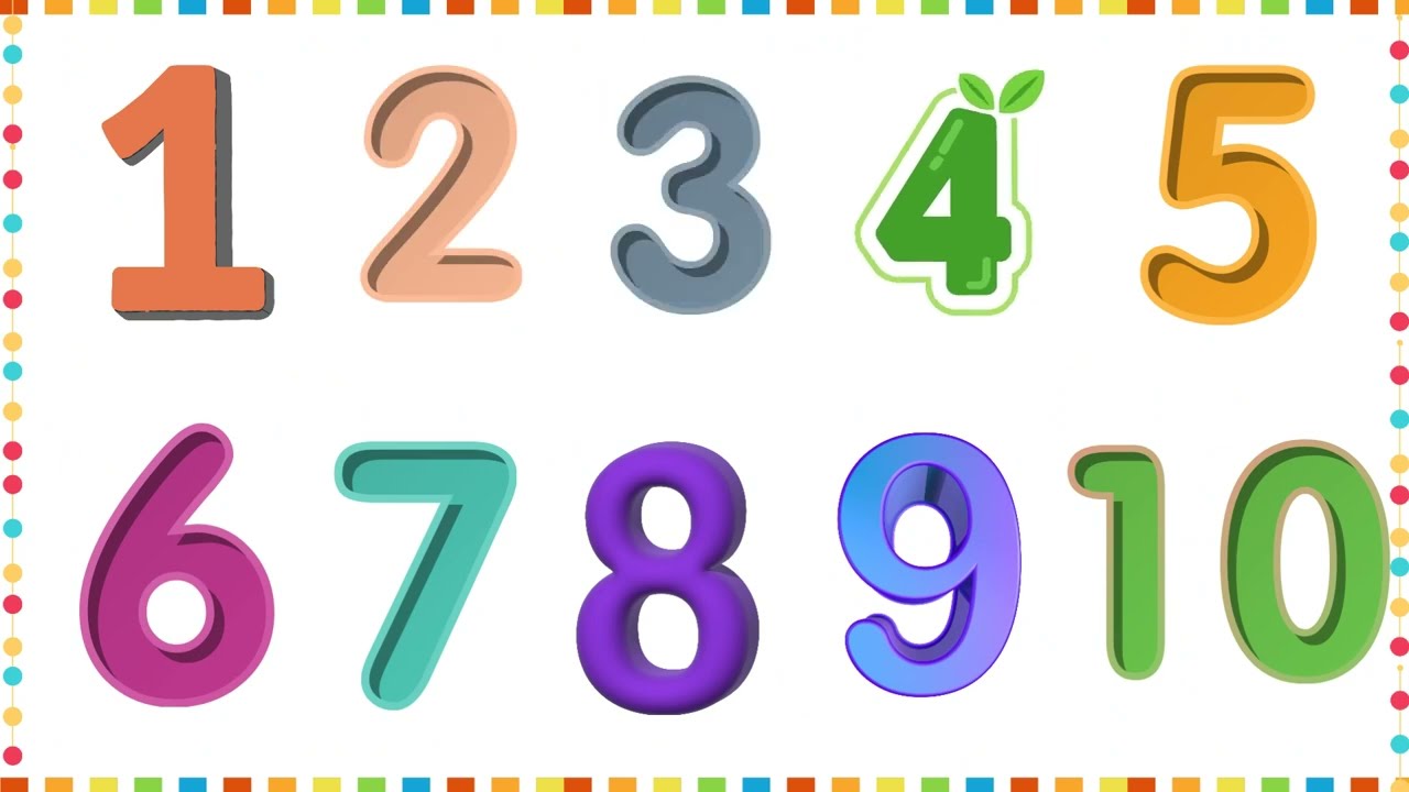Numbers Name | Numbers from 1 to 10|Numbers with pictures| Kids Learning |count from 1 to 10|Numbers