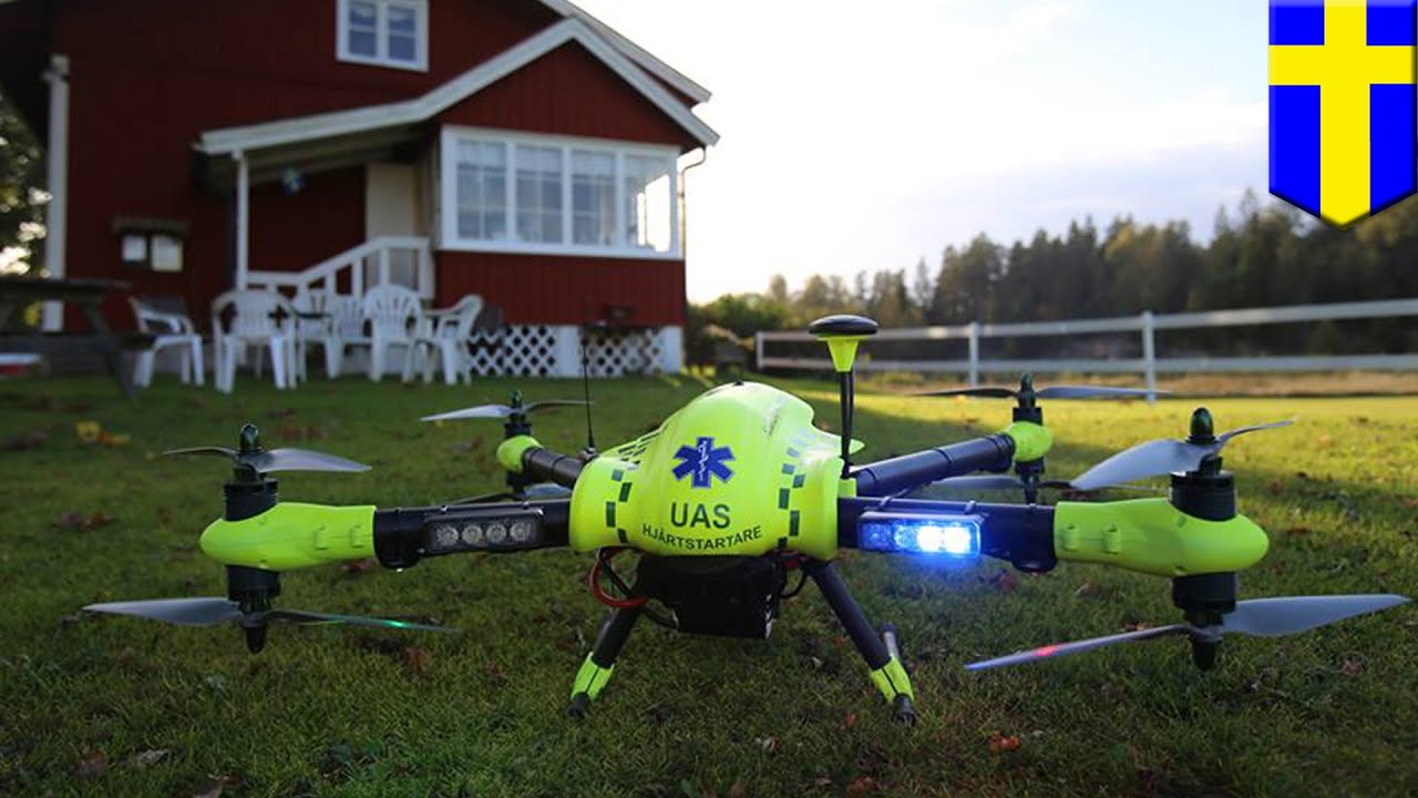 Drone beats ambulance in delivering defibrillators to people suffering heart attacks - TomoNews