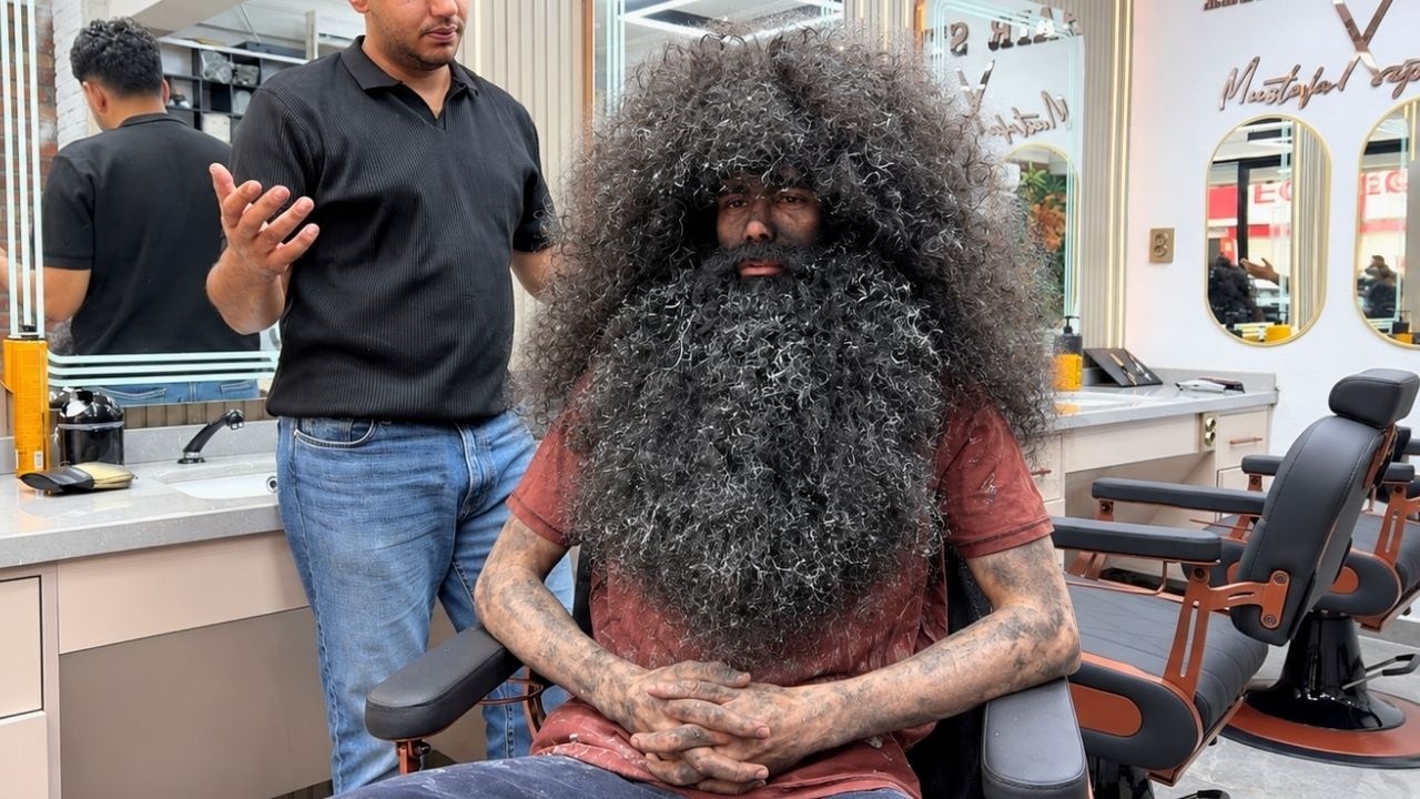 HE LOOKED LIKE HE CAME OUT OF A CAVE... 😱 Homeless to Handsome | Human Transformation