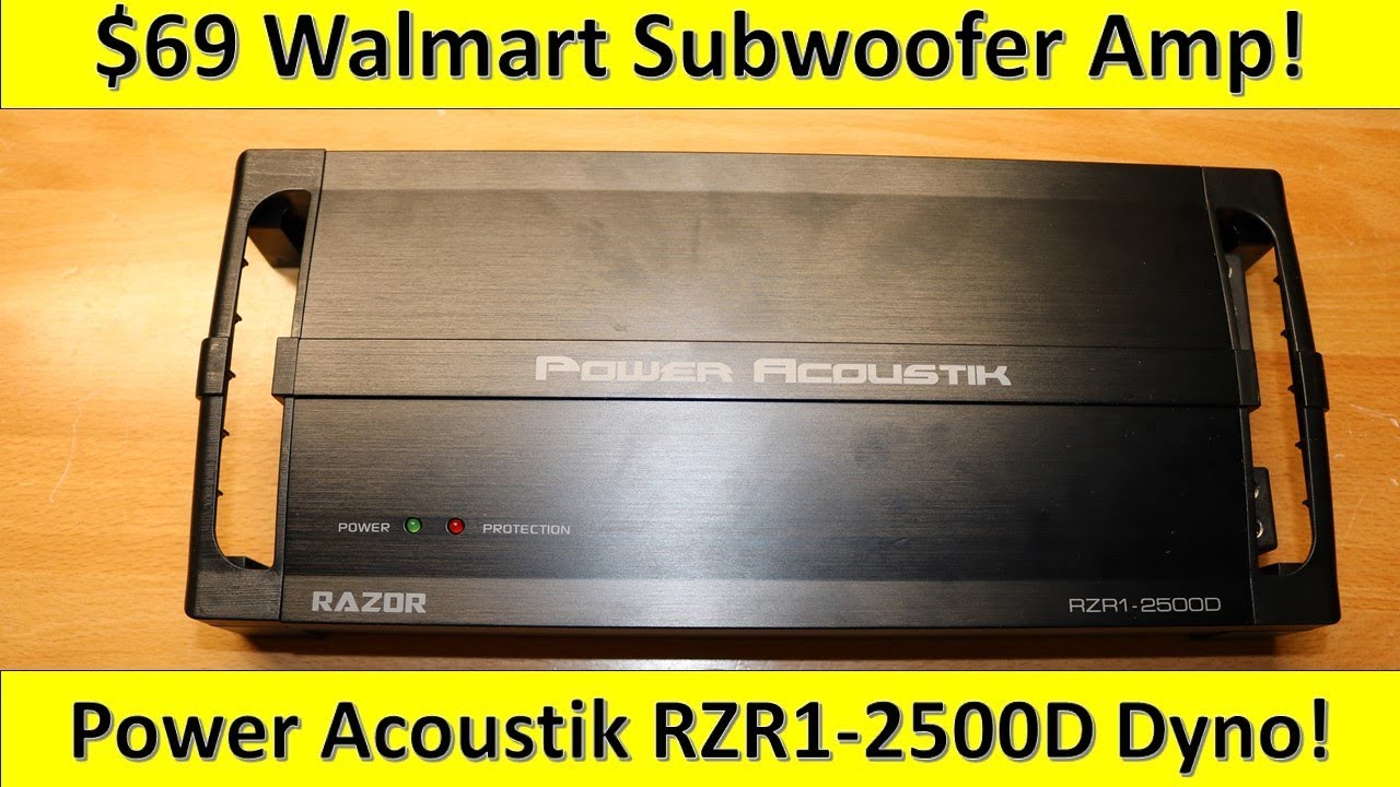 $69 Walmart Subwoofer Amp on the Dyno! Power Acoustik RZR1-2500D Tested