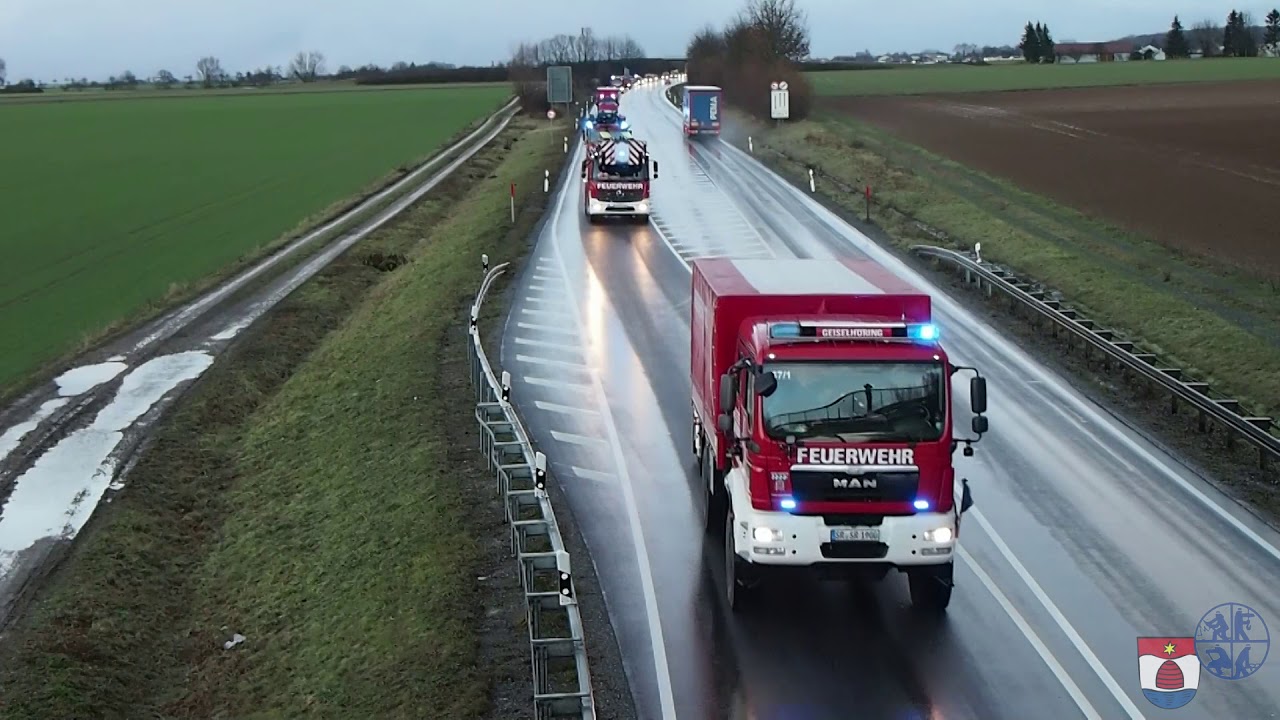 Kontingentsfahrt Hilfeleistungskontingent Feuerwehr Straubing-Bogen