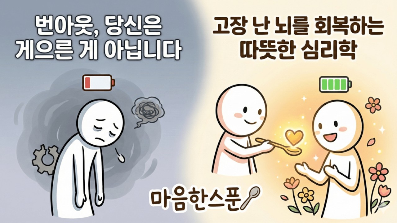 성실한 사람일수록 더 빨리 무너진다? '성실함의 역설'과 고장 난 뇌 고치는 법 [마음한스푼]#번아웃 #무기력증 #심리학 #마음한스푼 #힐링 #뇌과학 #동기부여