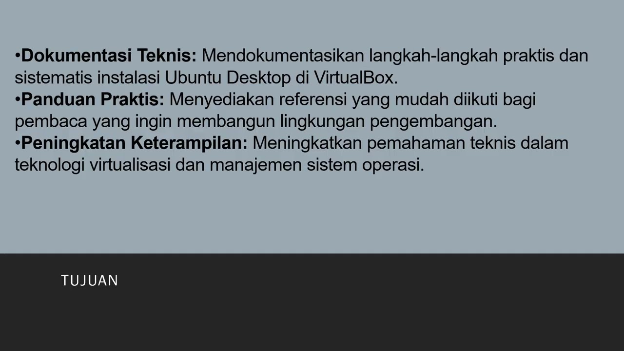 Pemasangan Sistem Operasi Linux dengan Virtual Box - Muhammad Hilal Kamil