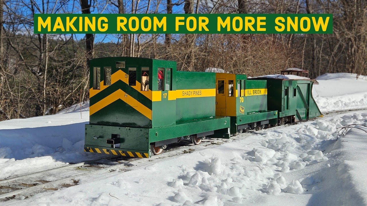 Taking A Thrilling MILL BROOK RAILROAD Ride Through a SNOWY Landscape