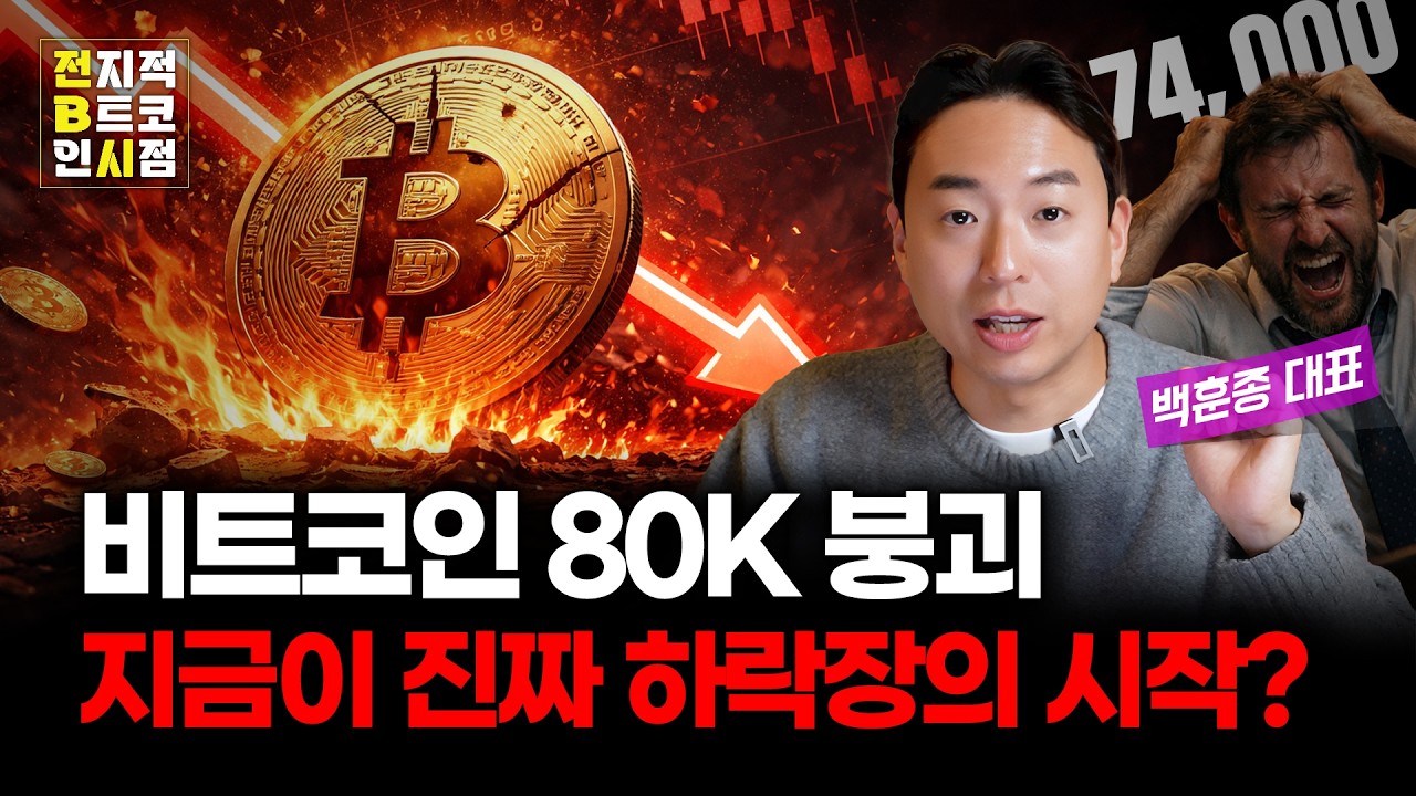 80k 붕괴! 비트코인, 어디까지 빠질까? 공포를 기회로 바꾸는 온체인 분석