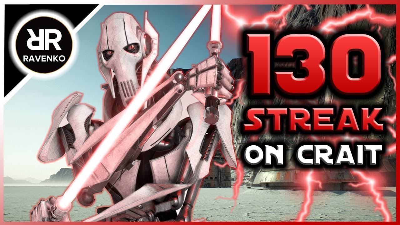 130 General Grievous Killstreak on Crait (Star Wars Battlefront 2 - Galactic Assault)