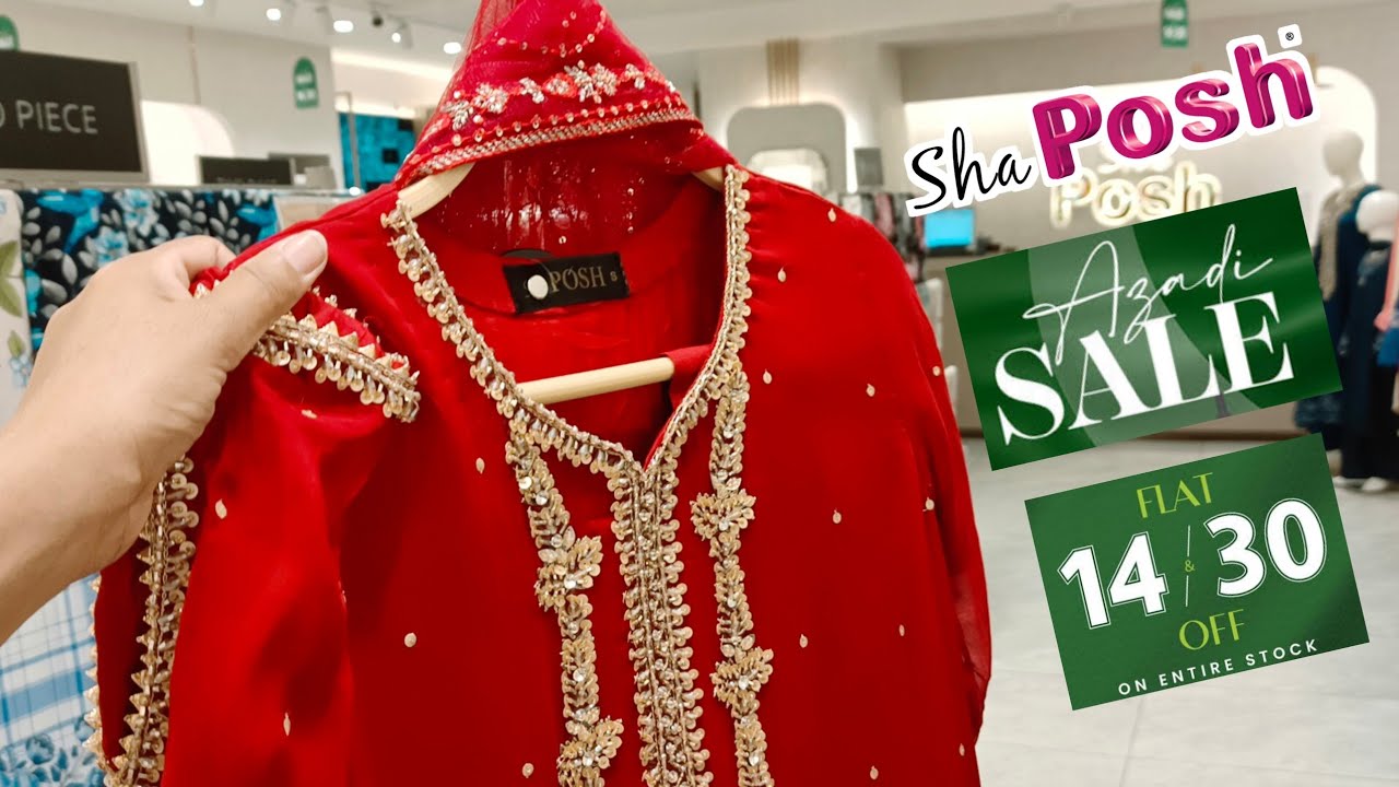 Sho Posh Azadi Sale 50% Off || Sha posh fancy dress Sale 2025 ♥️ 