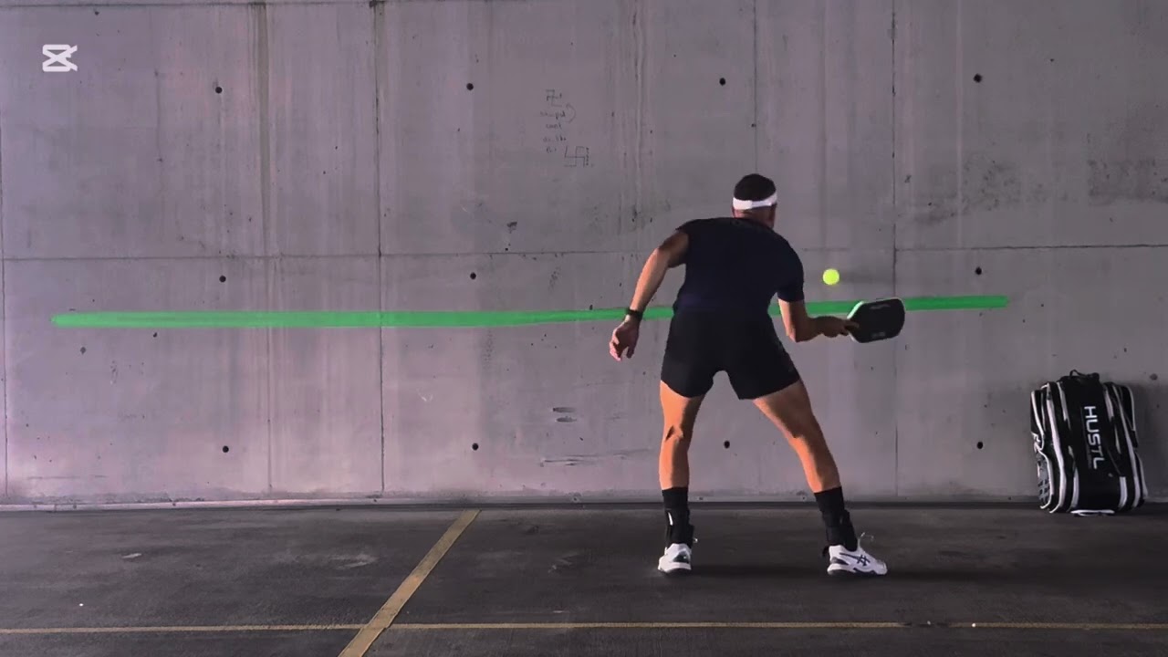 Pickleball Wall Drills: half volleys