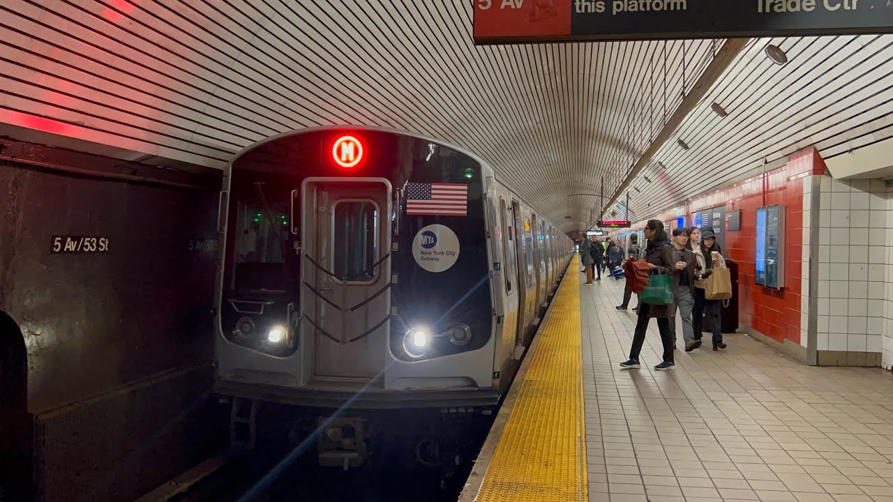 IND 53rd Street Line: (E) and (M) Trains @ 5th Avenue (R160A, R160B, R179)