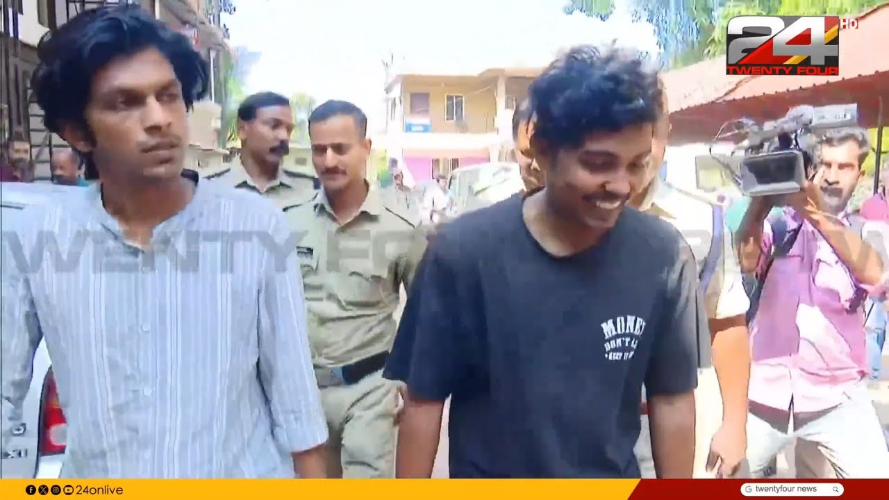ചിരിച്ച് കൂസലില്ലാതെ പ്രതികൾ ; ആദിവാസി യുവാവിനെ റോഡിൽ വലിച്ചിഴച്ച പ്രതികൾ സ്റ്റേഷനിൽ | Wayanad