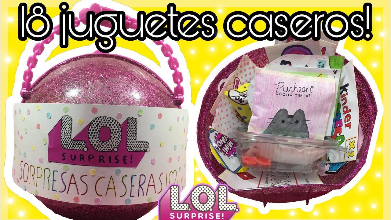 Abriendo L.O.L JUGUETES CASEROS! 18 SORPRESAS!