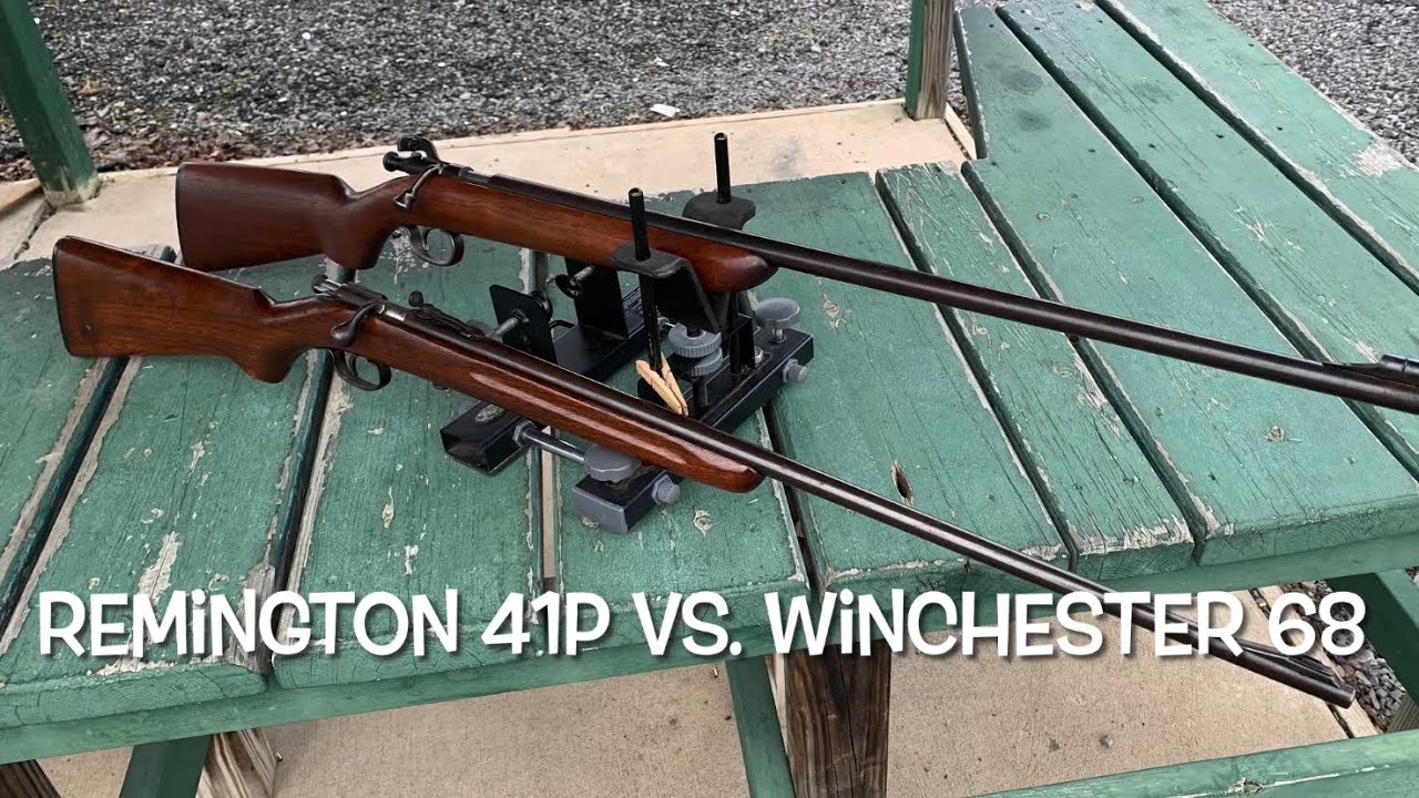 Состязание лицом к лицу! Remington 41-P против Winchester 68