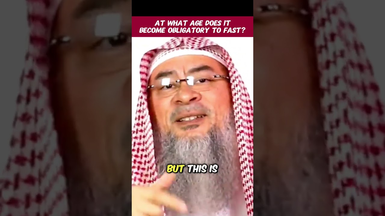 At what age does it become obligatory to fast? #ramadan #islam #islamic #fast #hijab assim al hakeem