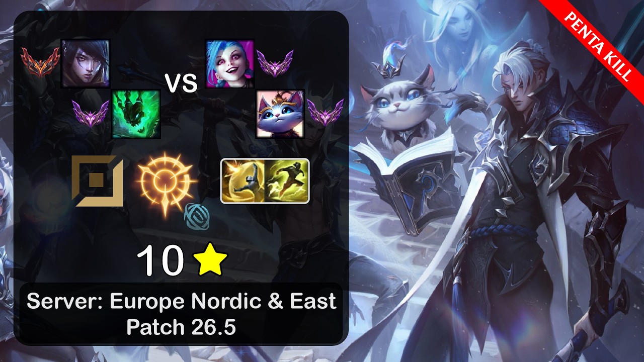 Aphelios ADC + Thresh vs Jinx + Yuumi - EUNE GrandMaster - Patch 26.5