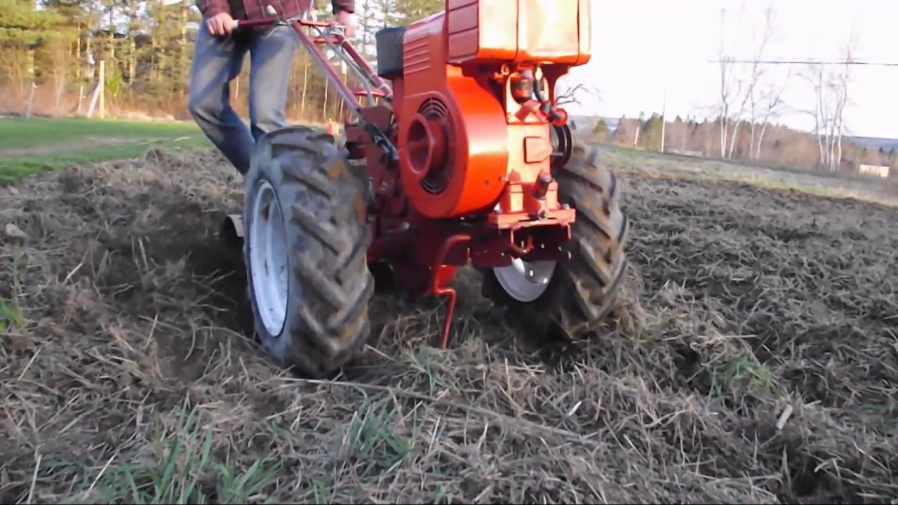 1962 Simplicity Walk Behind Tractor Model W in Action...