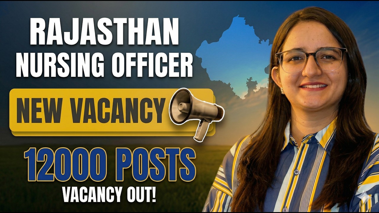 Rajasthan Nursing Officer New Vacancy 2026 | Raj.Nursing Officer Vacancy|Nursing Officer New Vacancy