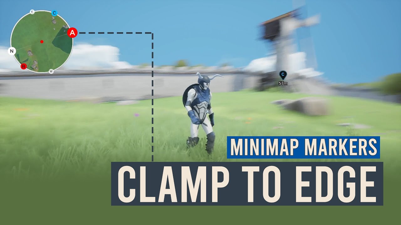 Unreal Mini Map - Clamp Markers To Edge - Unreal Engine 5 Action RPG #203