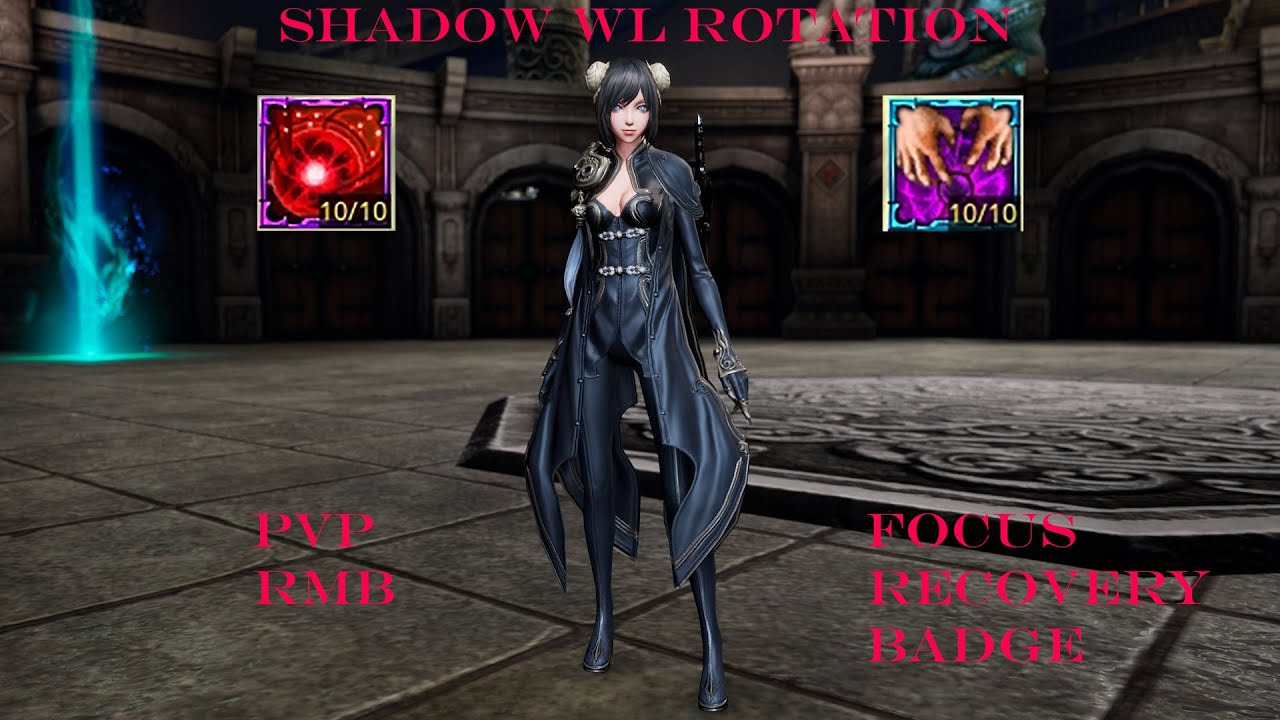 Blade & Soul NEO Warlock shadow rotation with pvp rmb