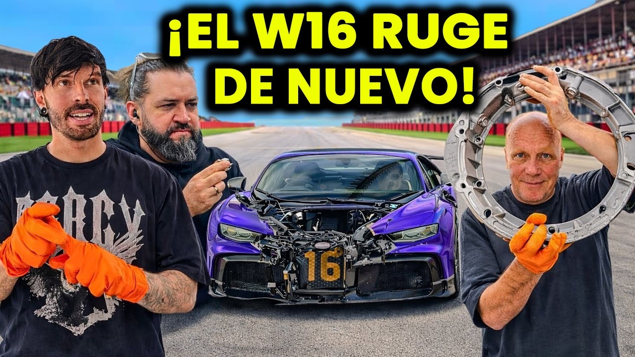 Mat Armstrong Acaba De Volver A Armar El Bugatti — El W16 Arrancó Y Suena INSANO