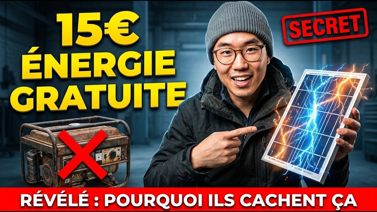 Électricité GRATUITE pour 15 € — l’astuce off-grid dont personne ne parle