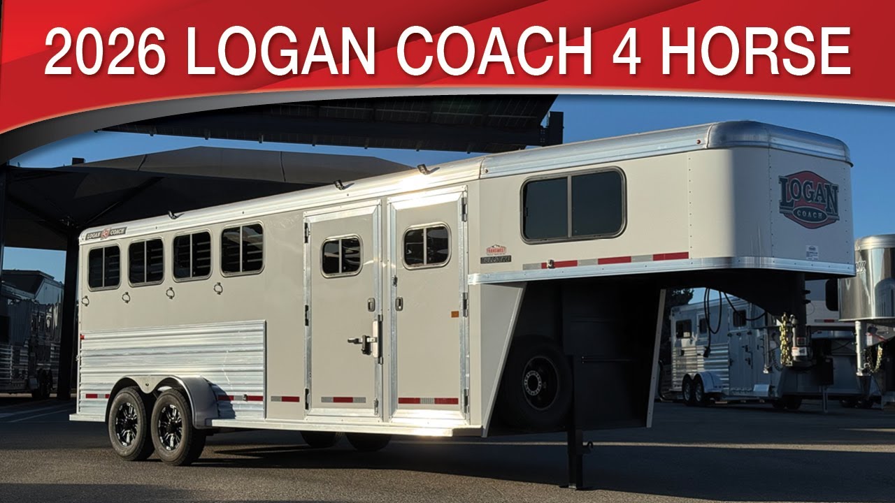 2025 Logan Coach Bullseye 4 Horse Gooseneck With Separate Tack