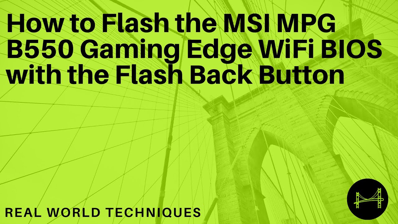 Как перепрошить BIOS MSI MPG B550 Gaming Edge WiFi с помощью кнопки Flash Back