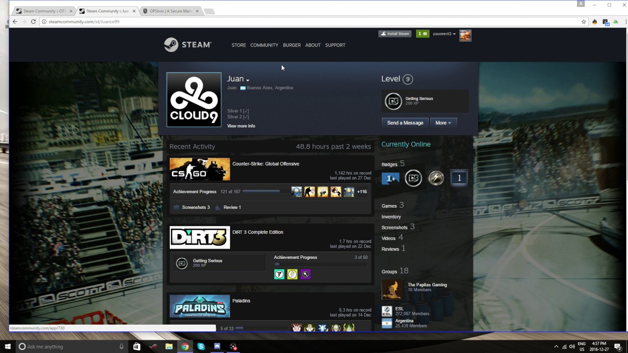Scammer Via... OpSkins (SteamRep)