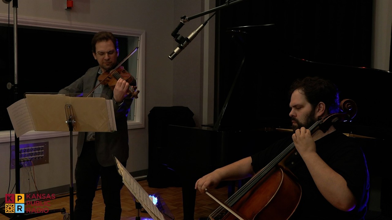 Topeka Symphony Orchestra players in the Kansas Public Radio Live Performance Studio February 2026