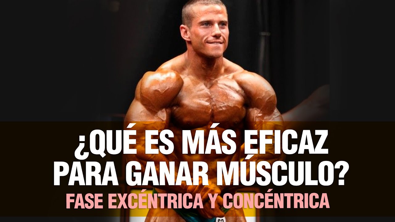 FASE EXCÉNTRICA Y CONCÉNTRICA ¿QUÉ ES MÁS EFICAZ PARA GANAR MÚSCULO?