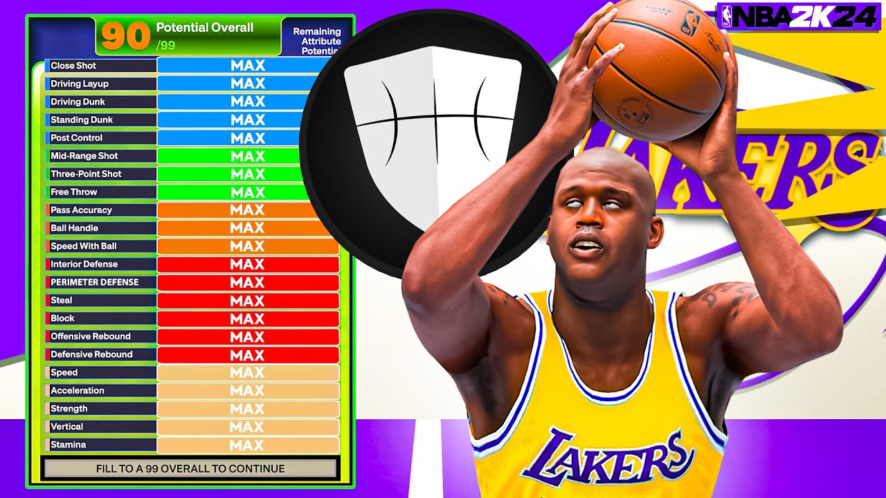 How to make Shaq EXACT Build in NBA 2K24!